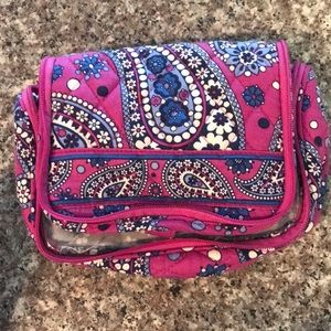 Vera Bradley hanging travel cosmetic bag
